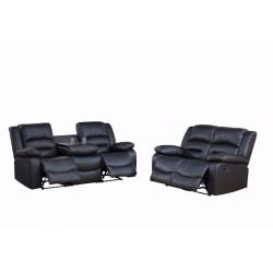 ROMA RECLINER SOFA BLACK/BROWN/RED/WHITE