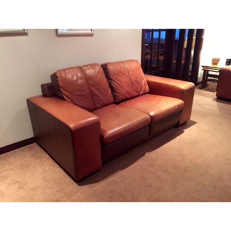 Brown Leather Sterling suite