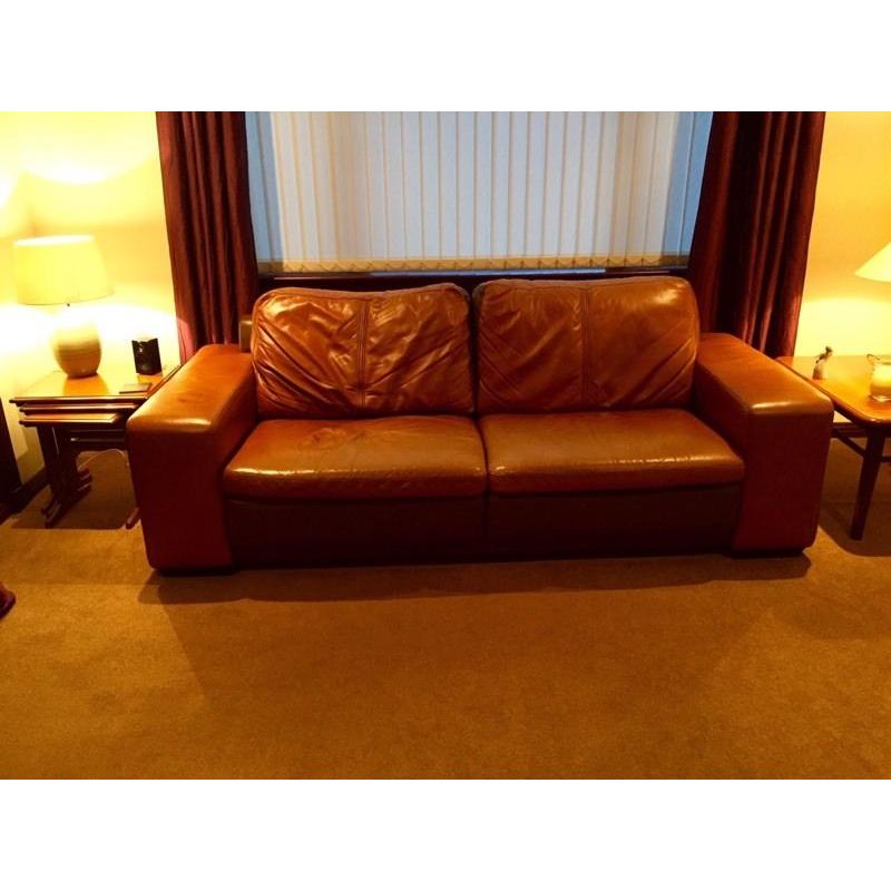 Brown Leather Sterling suite