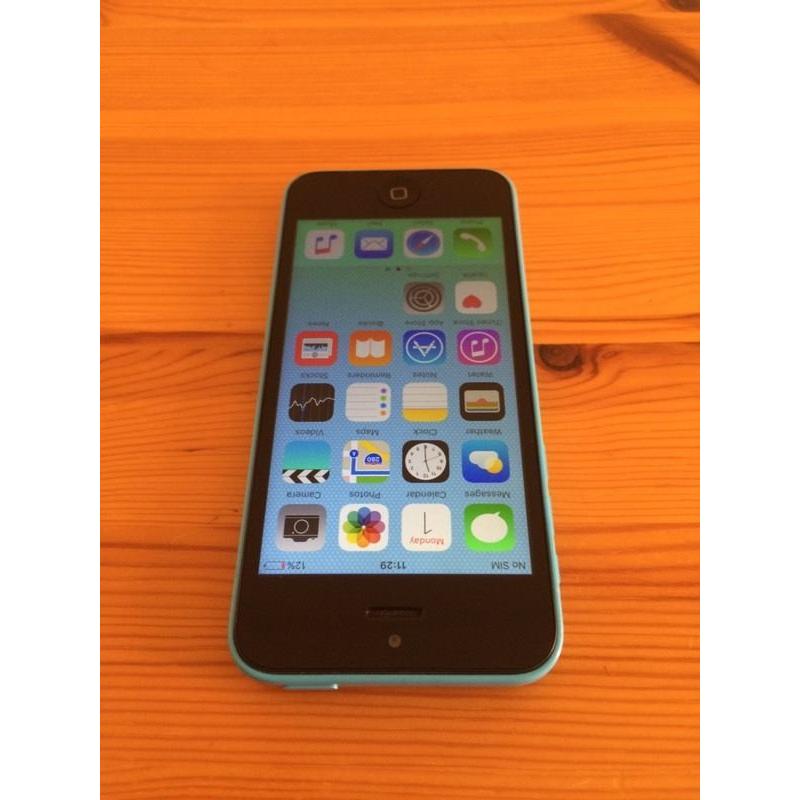 Blue iPhone 5c (unlocked, please read the add)