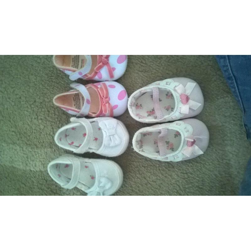 Baby girl shoes 0-3M