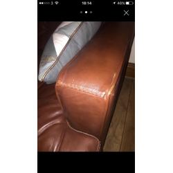 3&2 seater leather sofas