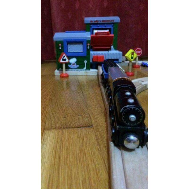 Wooden train set