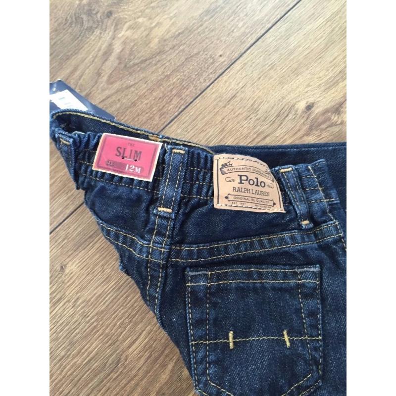 Brand new Ralph Lauren Baby Boy Jeans - Aged 12 months