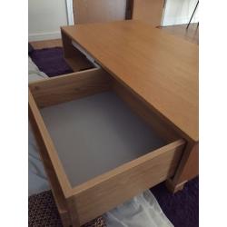 Stylish Bethan Gray for John Lewis oak low coffee table with angular legs