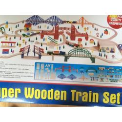 Wooden train set