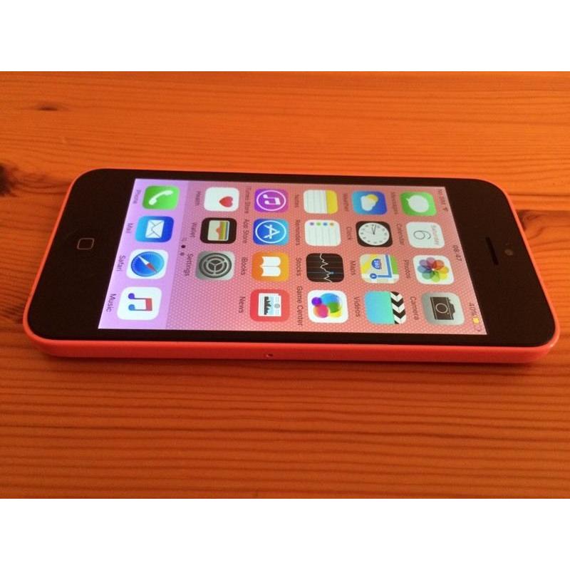 Pink iPhone 5c (unlocked, free delivery, more phones available)