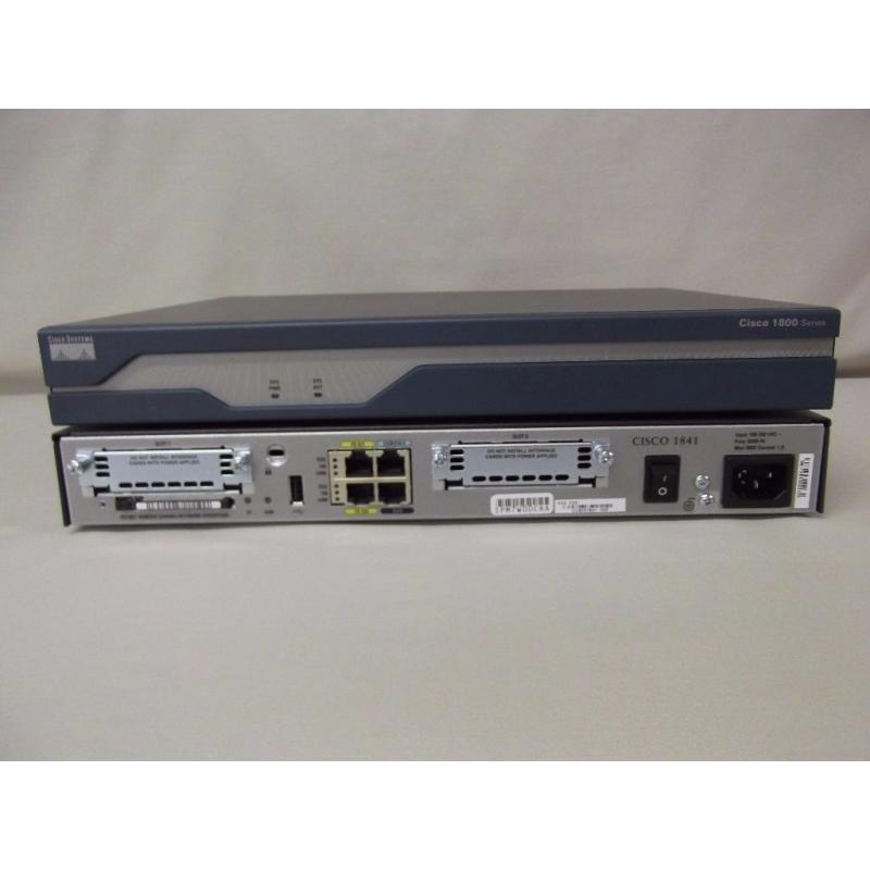 Cisco 1841 modular access router CCNA 1800 series rackmount 256MB HWIC-4ESW