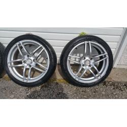 Alloy wheels 17 '' + 4 x tyres 205 45 17 HONDA,Hyundai,Daewoo,KIA,Mitsubishi,Nissan,Rover,and more..