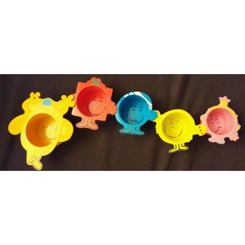 Bath toy : stackable Mr Men