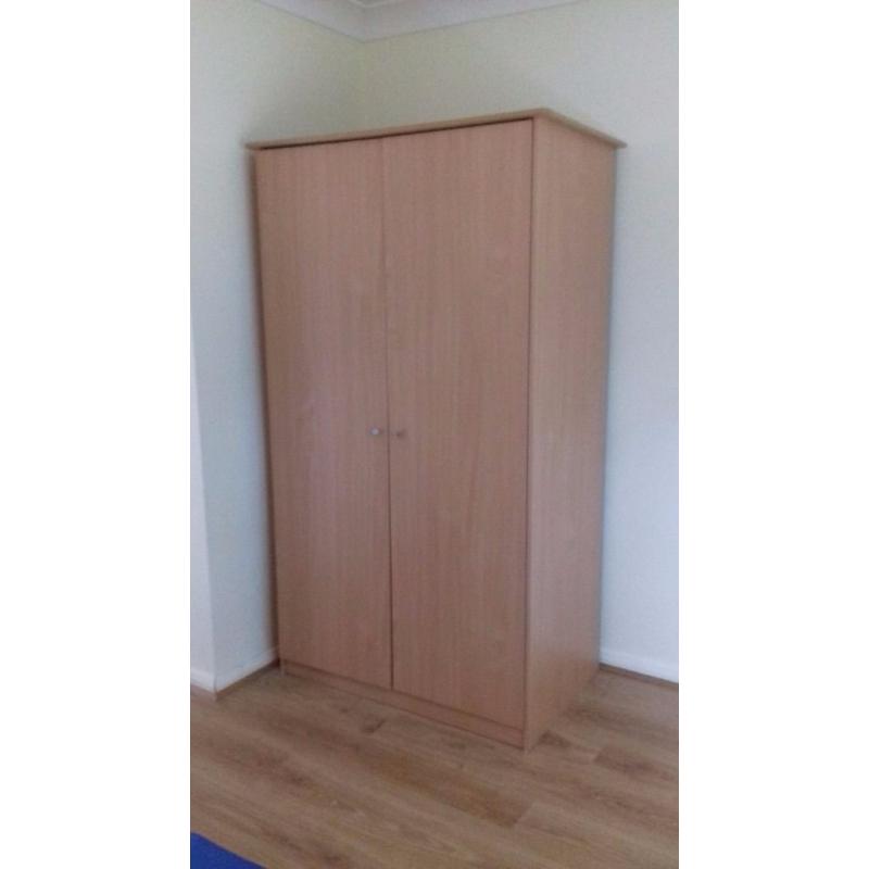 Wardrobe in Beech