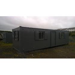 PORTABLE CABIN -32ft STEEL OFFICE WITH SMALL KITCH-SHIPPING CONTAINER