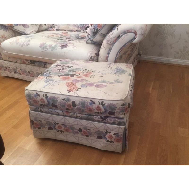 2 piece Suite with footstool