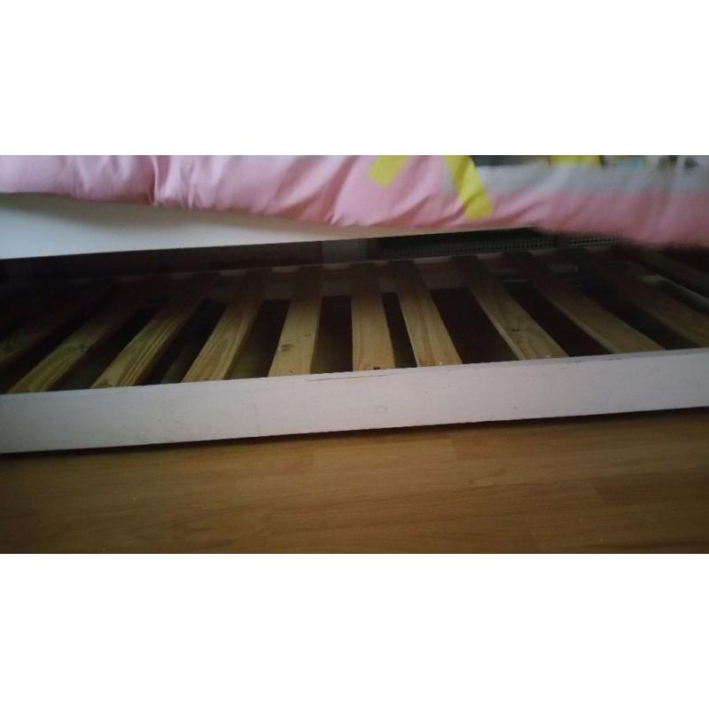 Wooden truckle bed - underbed , spare bed, folding single bed