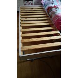 Wooden truckle bed - underbed , spare bed, folding single bed