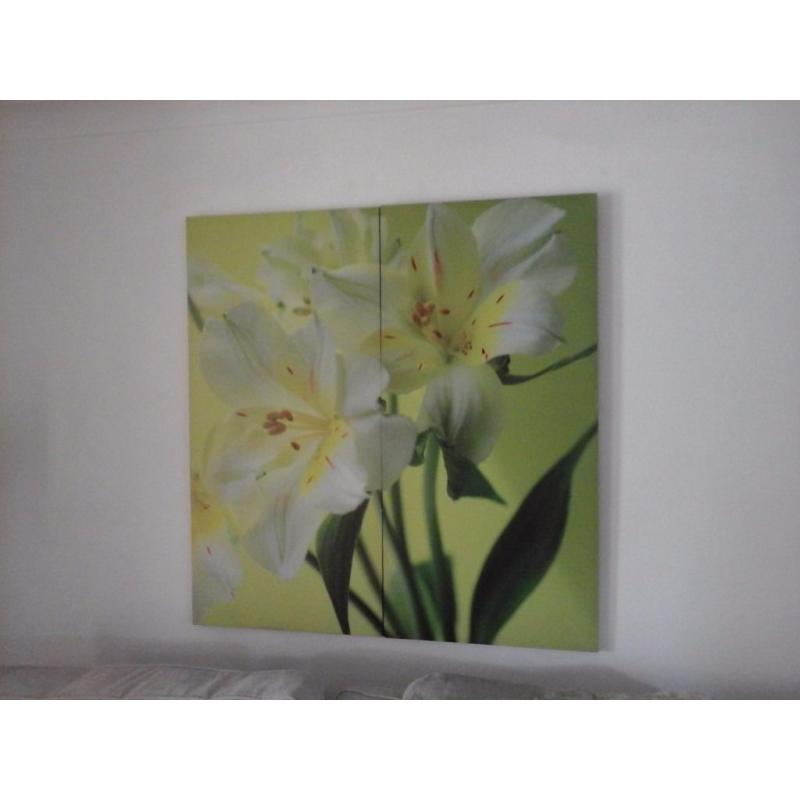 LOVELY LARGE CANVAS 3 PIECE PICTURE