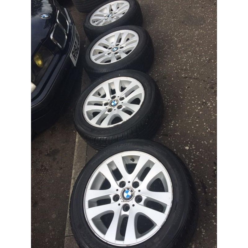 Nice set of genuine BMW 16" alloys with good tyres