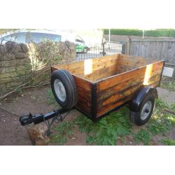 Wooden Car Trailer