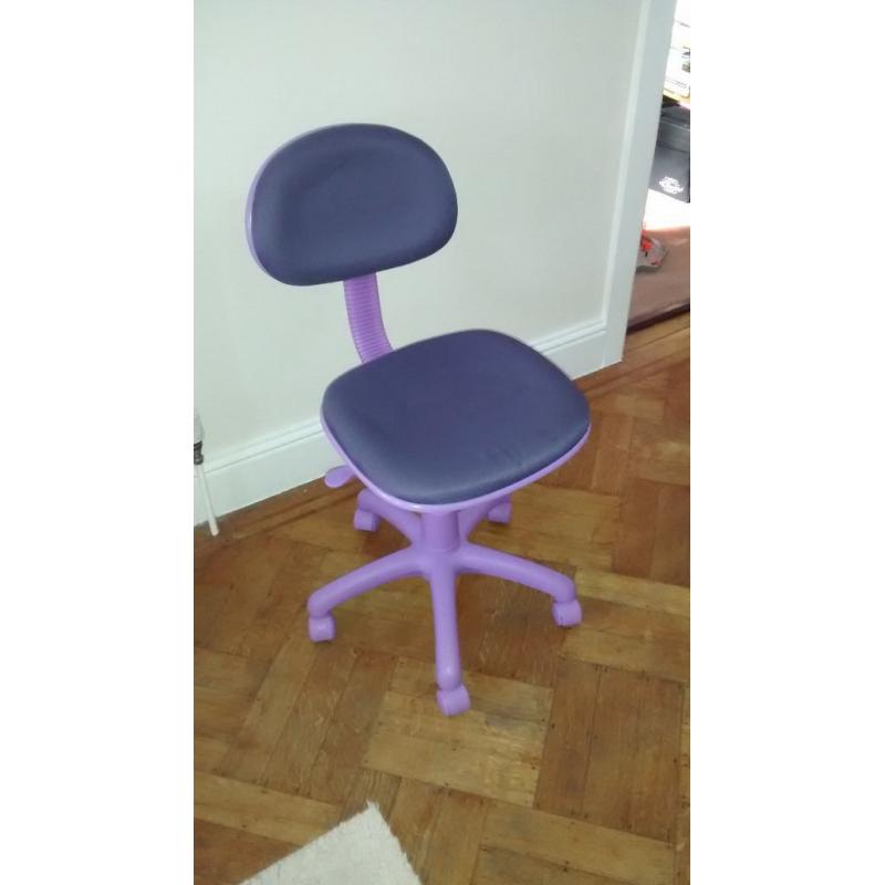 Purple office style chair