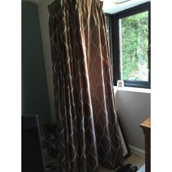Fully lined curtains