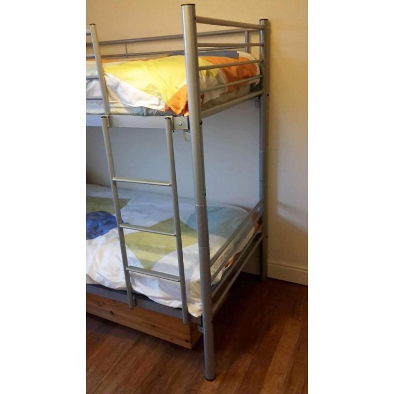 Bunk Bed excellent condition with mattresses + bedding