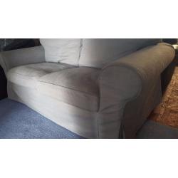 Two-seater IKEA Grey Fabric Ektorp Sofa in Excellent Condition