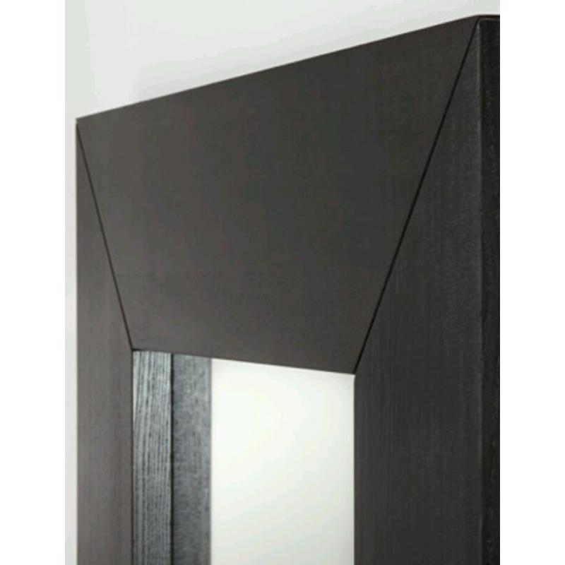 Black/brown wooden mirror 190x94cm