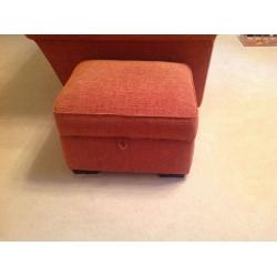 2 Seater Sofa, Armchair & Storage Stool