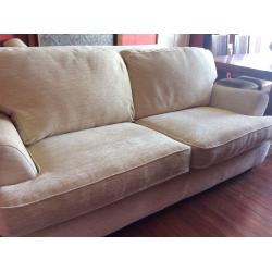 Cream sofas