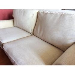 Cream sofas