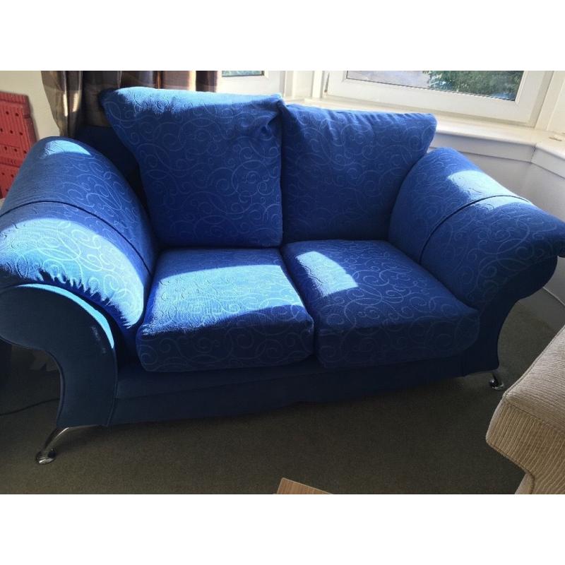 Comfy blue couches