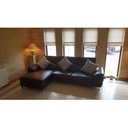 Brand New Luxury Italian Leather Sofa Suite Couch Corner Interior Designer Having Massive Clearance