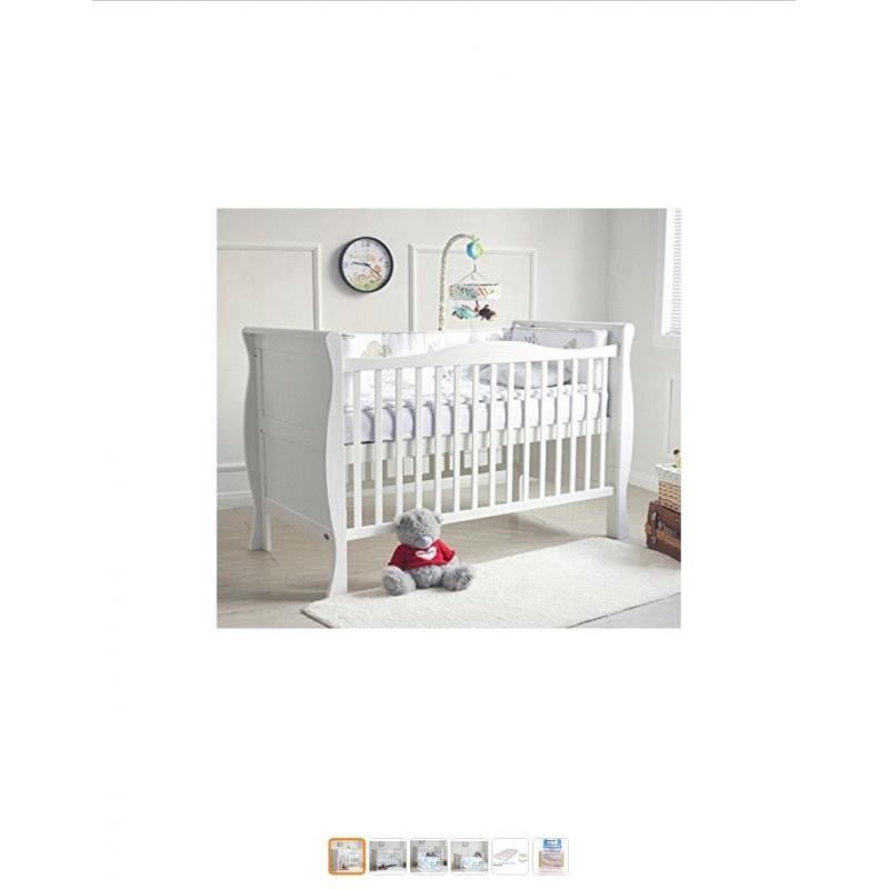 Brand new still wrapped Solid Wooden Baby Cot bed Sleigh