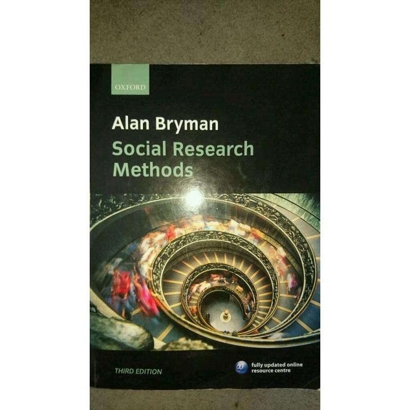 Social research methods, Alan Bryman