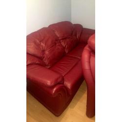 3&2 Seater Sofa, DEEP RED