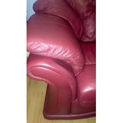 3&2 Seater Sofa, DEEP RED