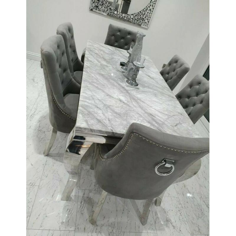 XMAS Sale Brand New Marble Dinning Table and Chairs Available