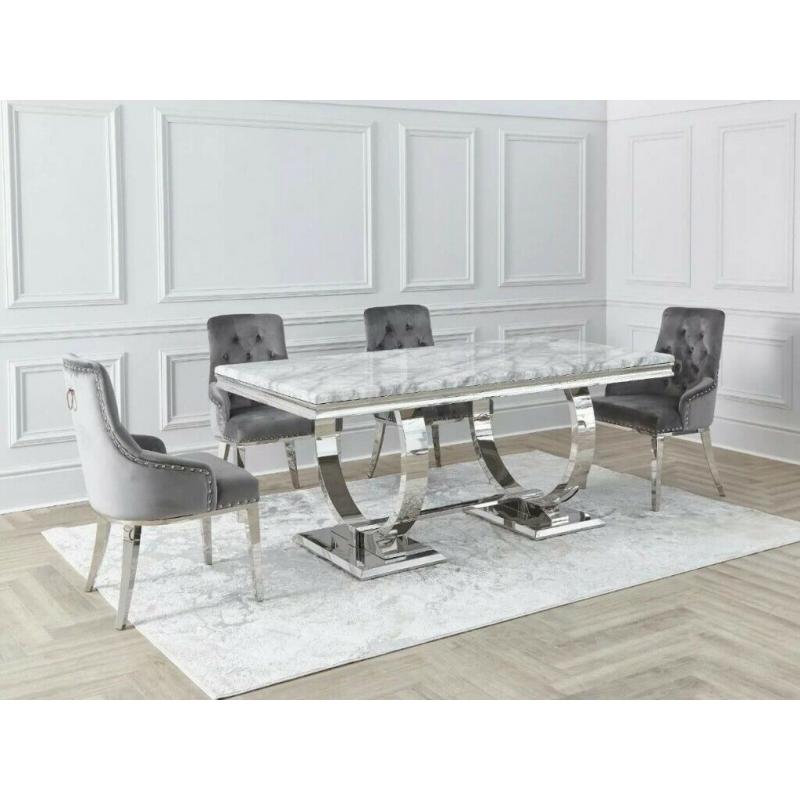 XMAS Sale Brand New Marble Dinning Table and Chairs Available