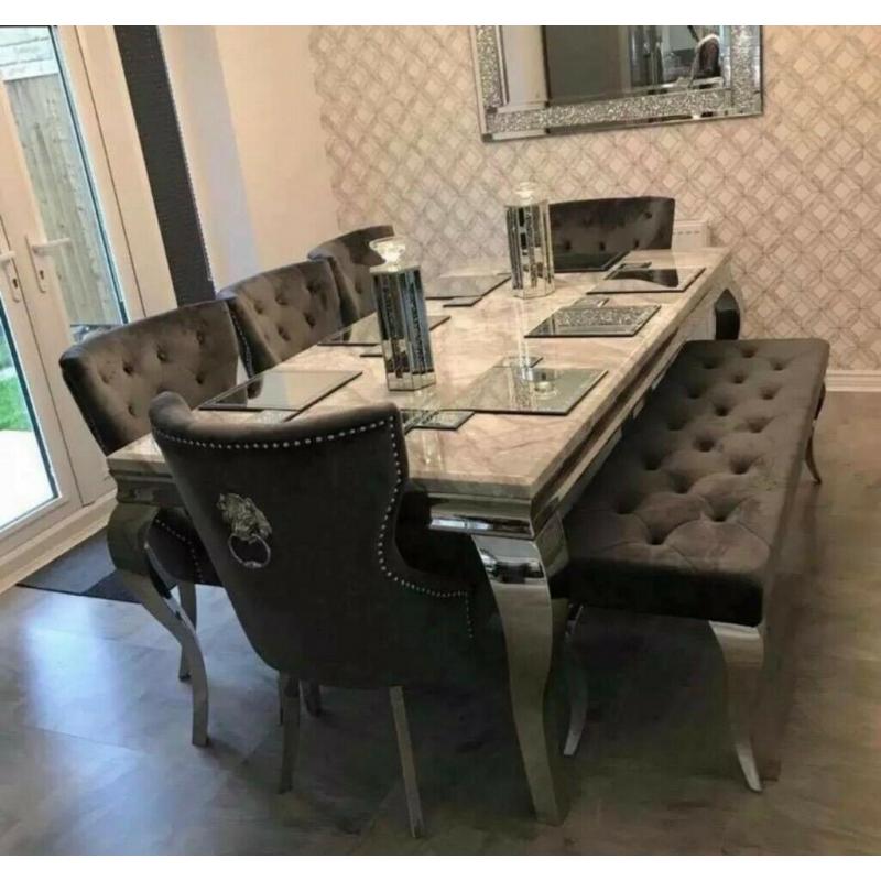 XMAS Sale Brand New Marble Dinning Table and Chairs Available